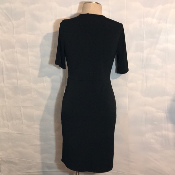 NWT Apt. 9 Little Black Tie Faux Wrap Dress - Picture 6 of 8